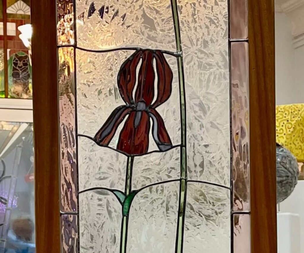 Copper Foil Sidelight Panel - repaired
