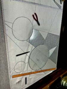 Stained glass window drawing