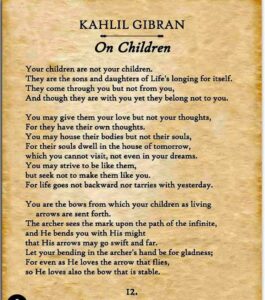 Kahlil Gibran on Children Poem