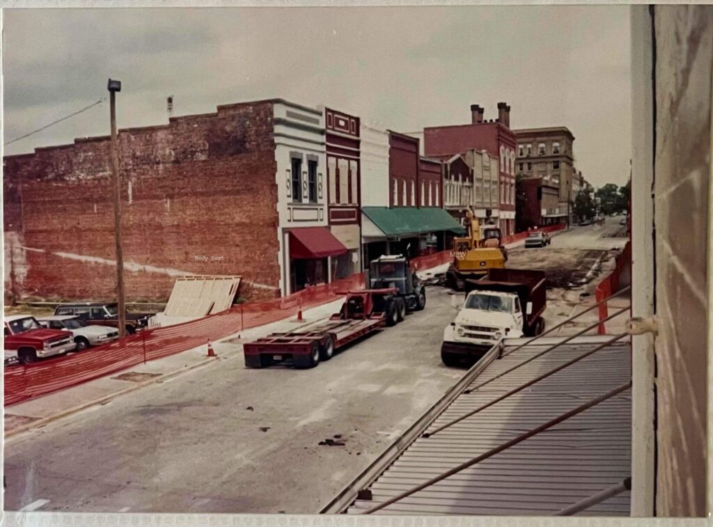 2nd floor view of 200 block of Middle Street in the early 1990s