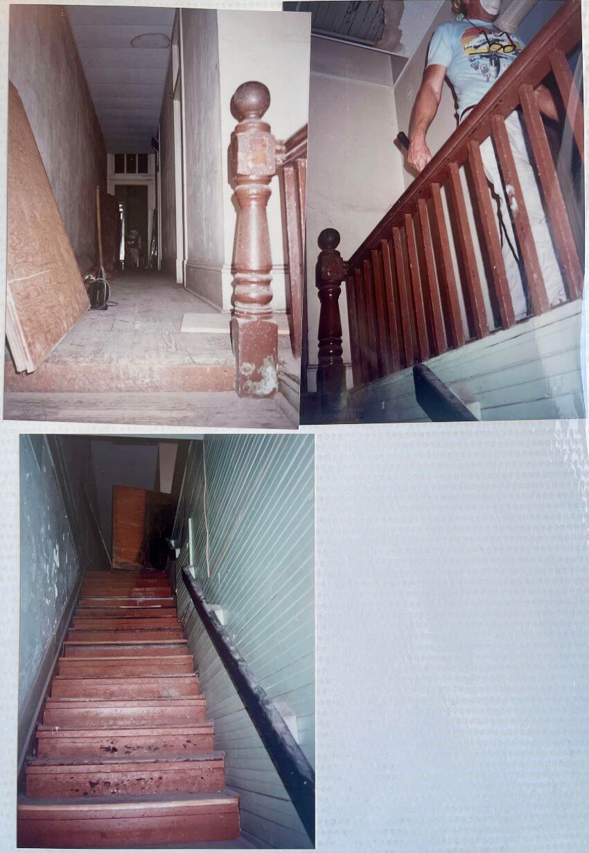 Remove back staircase at 217 Middle St interior