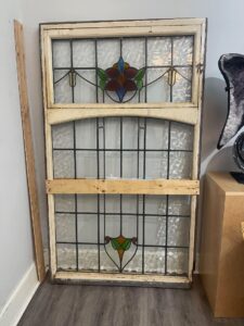 Restored stained glass window panels