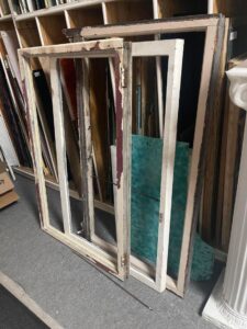 Old window frames